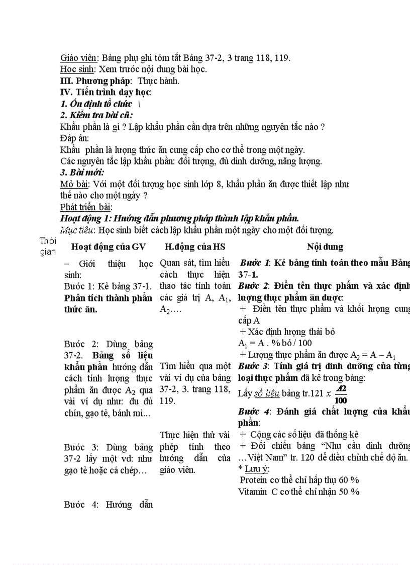 image for page Ga sinh học 8 hkii 2011 2012 4 cột