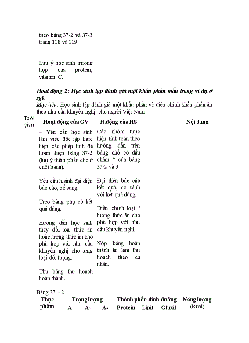 image for page Ga sinh học 8 hkii 2011 2012 4 cột