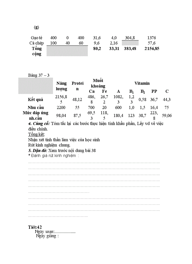 image for page Ga sinh học 8 hkii 2011 2012 4 cột