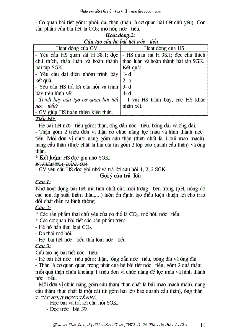 image for page Ga Sinh học8 hkI I Soạn theo TKBG