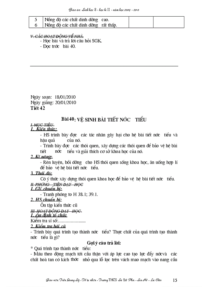 image for page Ga Sinh học8 hkI I Soạn theo TKBG