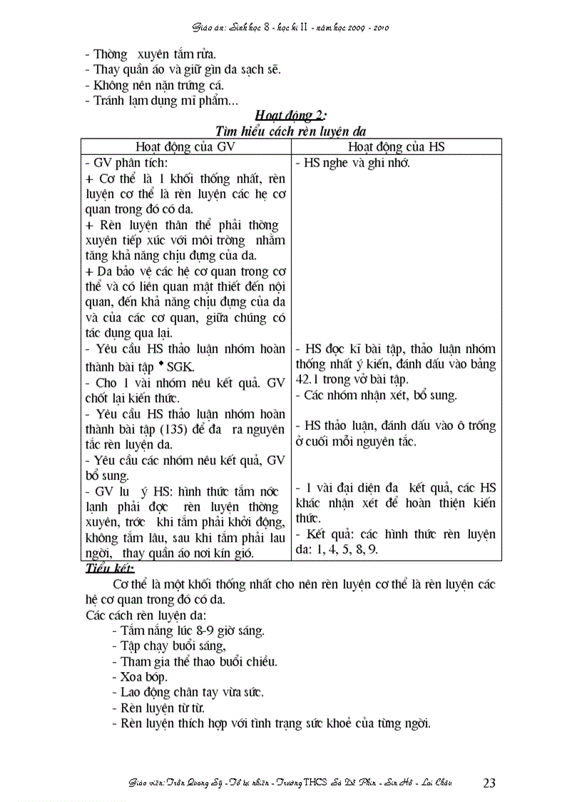 image for page Ga Sinh học8 hkI I Soạn theo TKBG