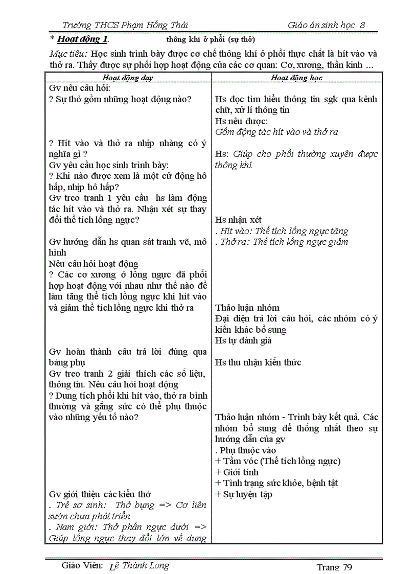 image for page Giáo án 8 đầy đủ font Time New Roman