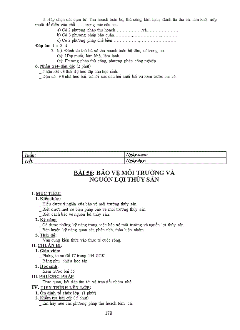 image for page Giáo án công nghệ lớp 7