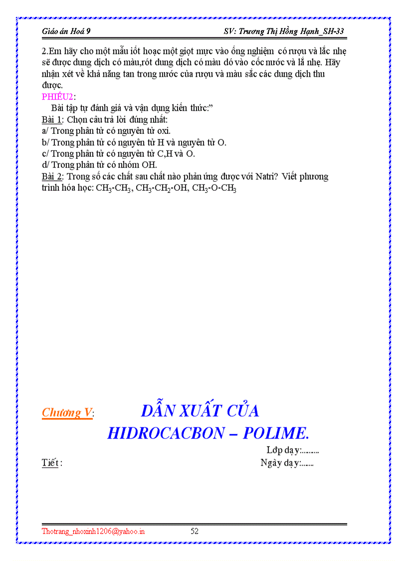 image for page Giao an hoa 9 moi soan hay lam