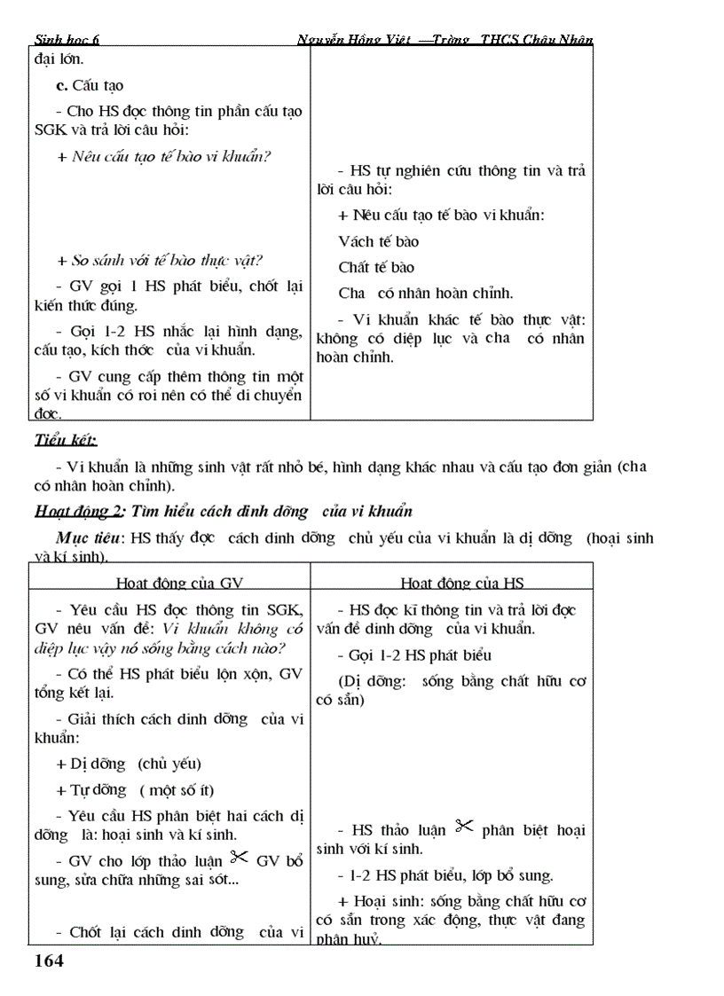 image for page Giao an sinh 6 da sua