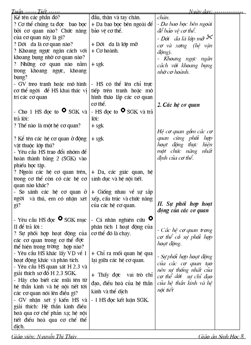 image for page Giao an sinh 8 4 cot