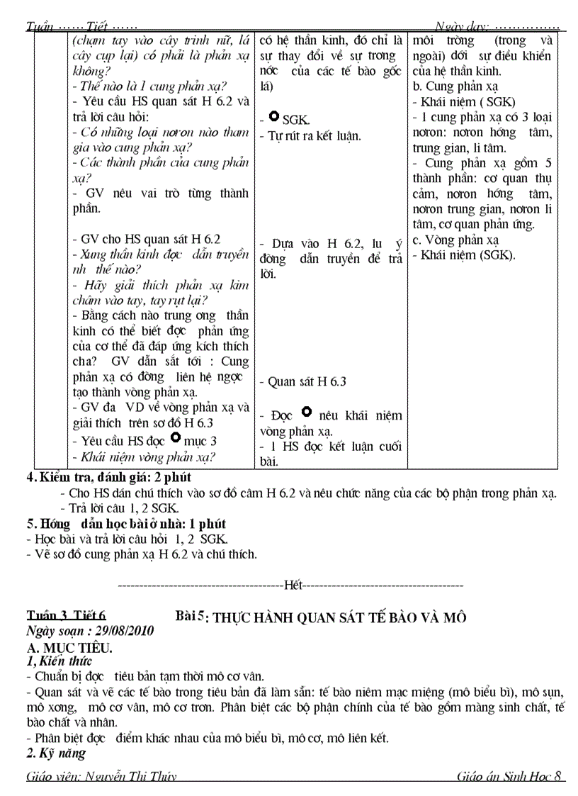 image for page Giao an sinh 8 4 cot