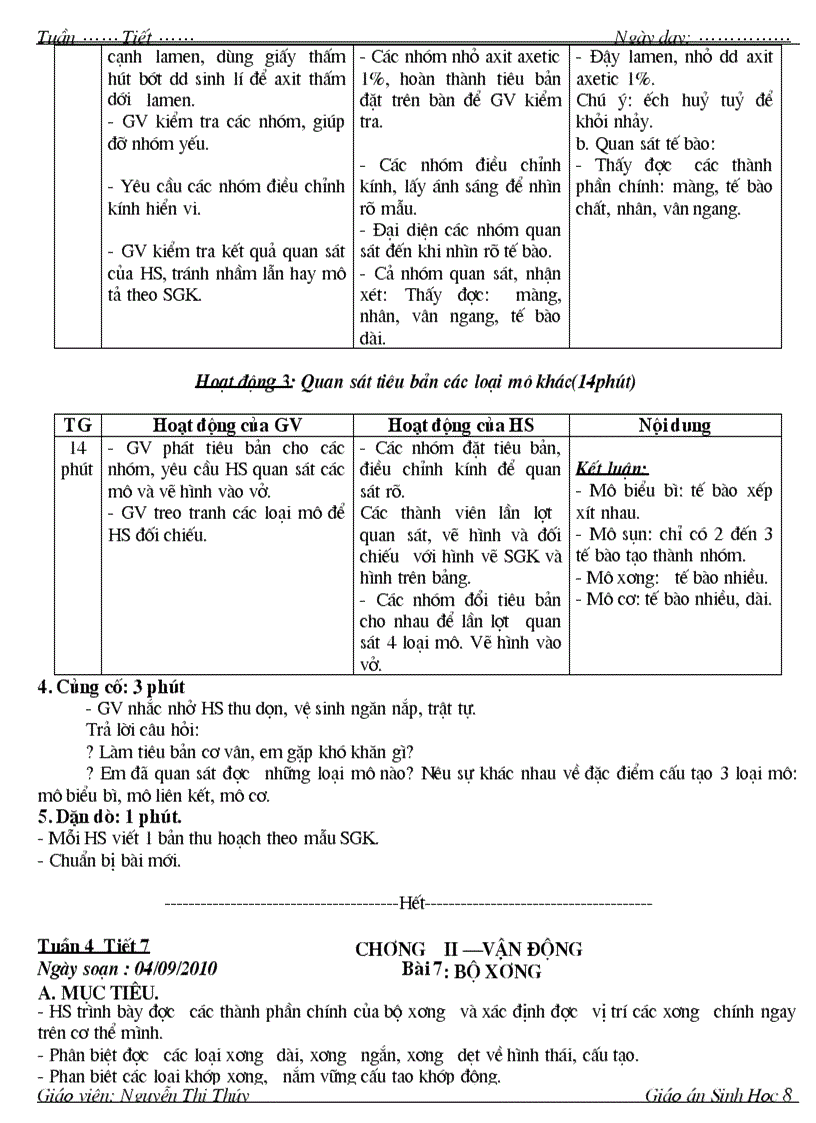 image for page Giao an sinh 8 4 cot