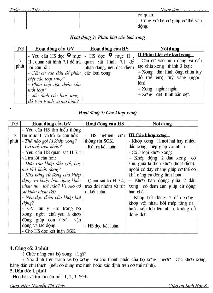 image for page Giao an sinh 8 4 cot