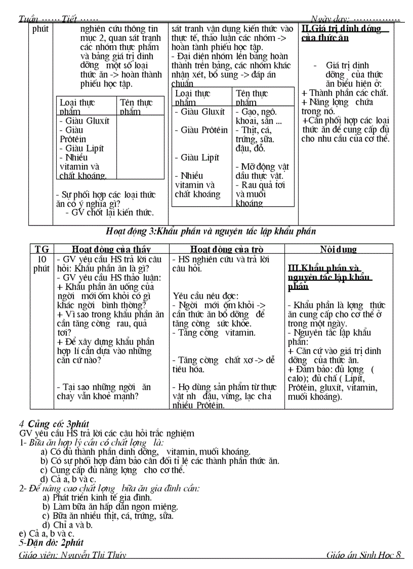 image for page Giao an sinh 8 4 cot