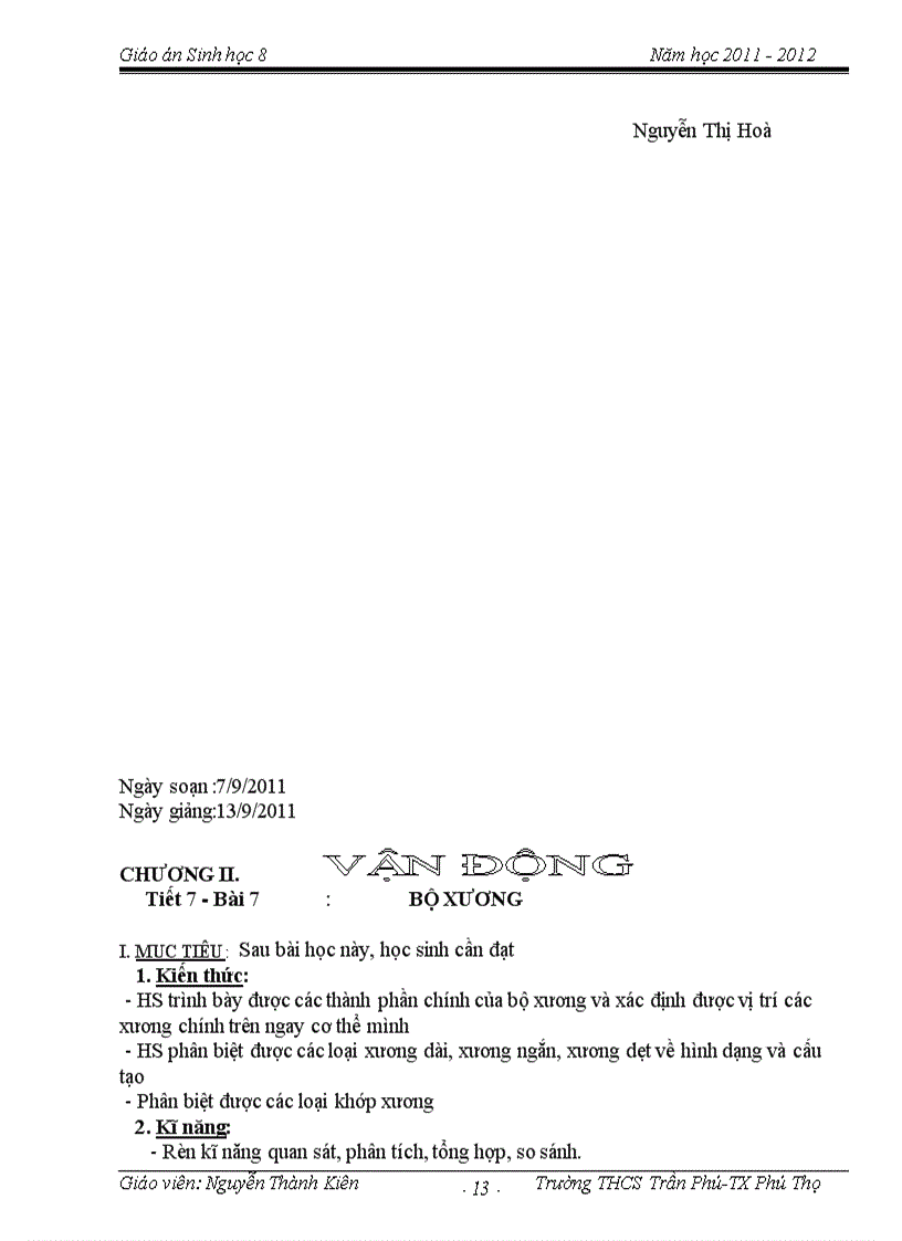 image for page Giao an Sinh 8 chuan net