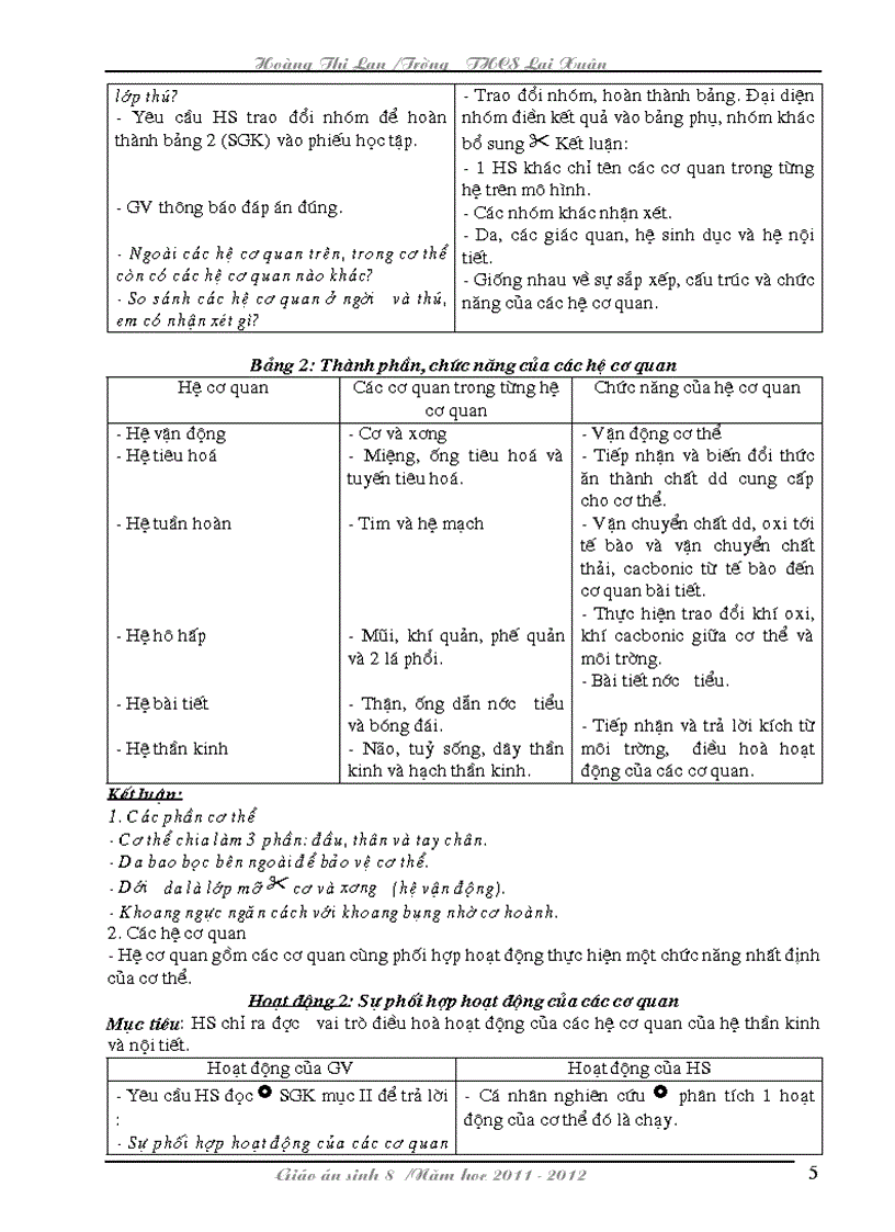 image for page Giao an sinh 8 chuan NHAT Bai du thi