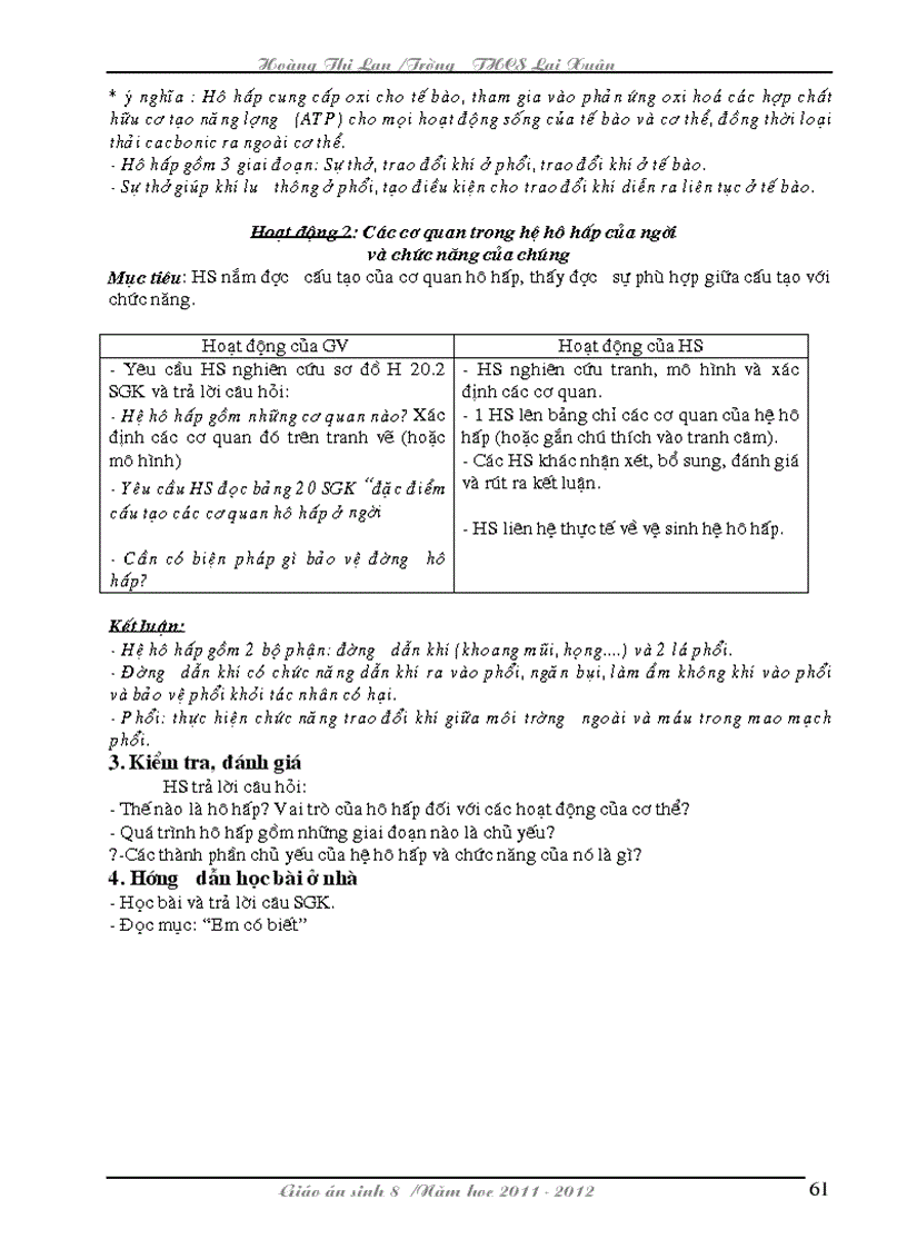 image for page Giao an sinh 8 chuan NHAT Bai du thi