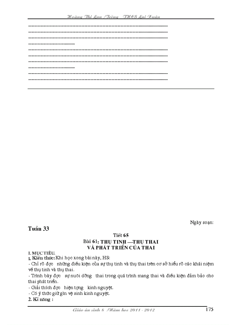 image for page Giao an sinh 8 chuan NHAT Bai du thi