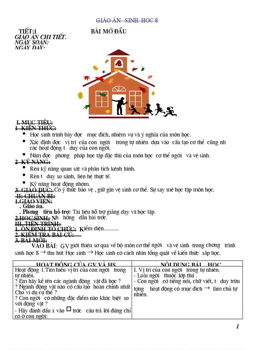 image for page GIÁO ÁN SINH 8 HK I đang sử dụng tốt