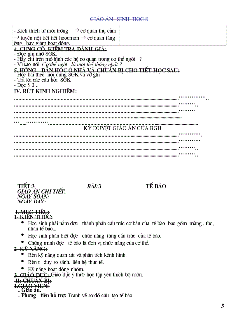 image for page GIÁO ÁN SINH 8 HK I đang sử dụng tốt