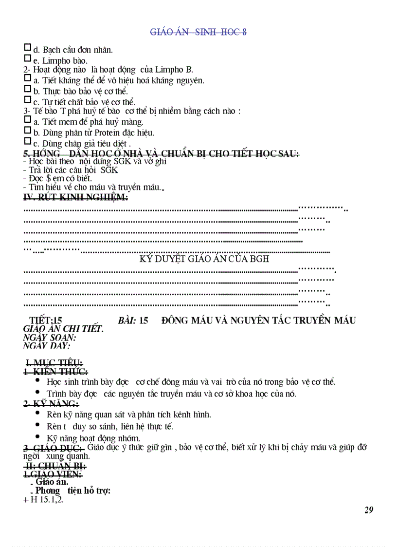 image for page GIÁO ÁN SINH 8 HK I đang sử dụng tốt