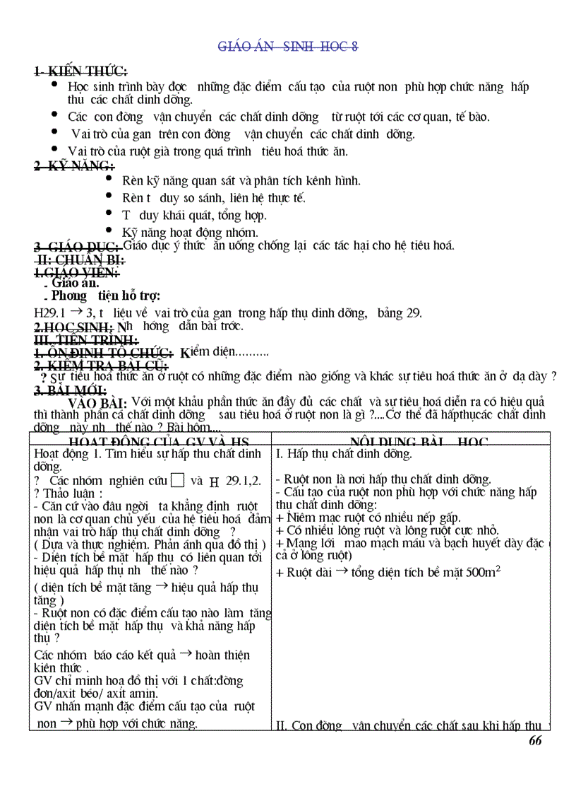 image for page GIÁO ÁN SINH 8 HK I đang sử dụng tốt
