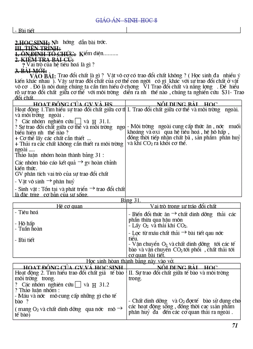 image for page GIÁO ÁN SINH 8 HK I đang sử dụng tốt