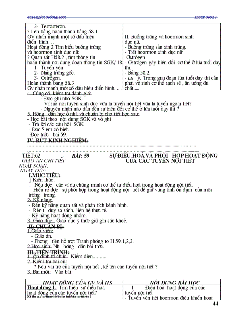 image for page Giáo án Sinh 8 HK II đang sử dụng tốt