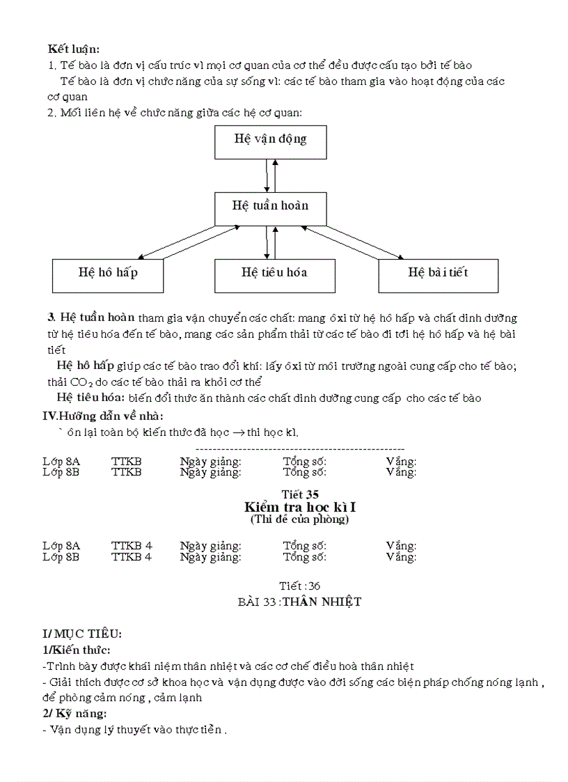 image for page Giáo án sinh 8 HKI mới