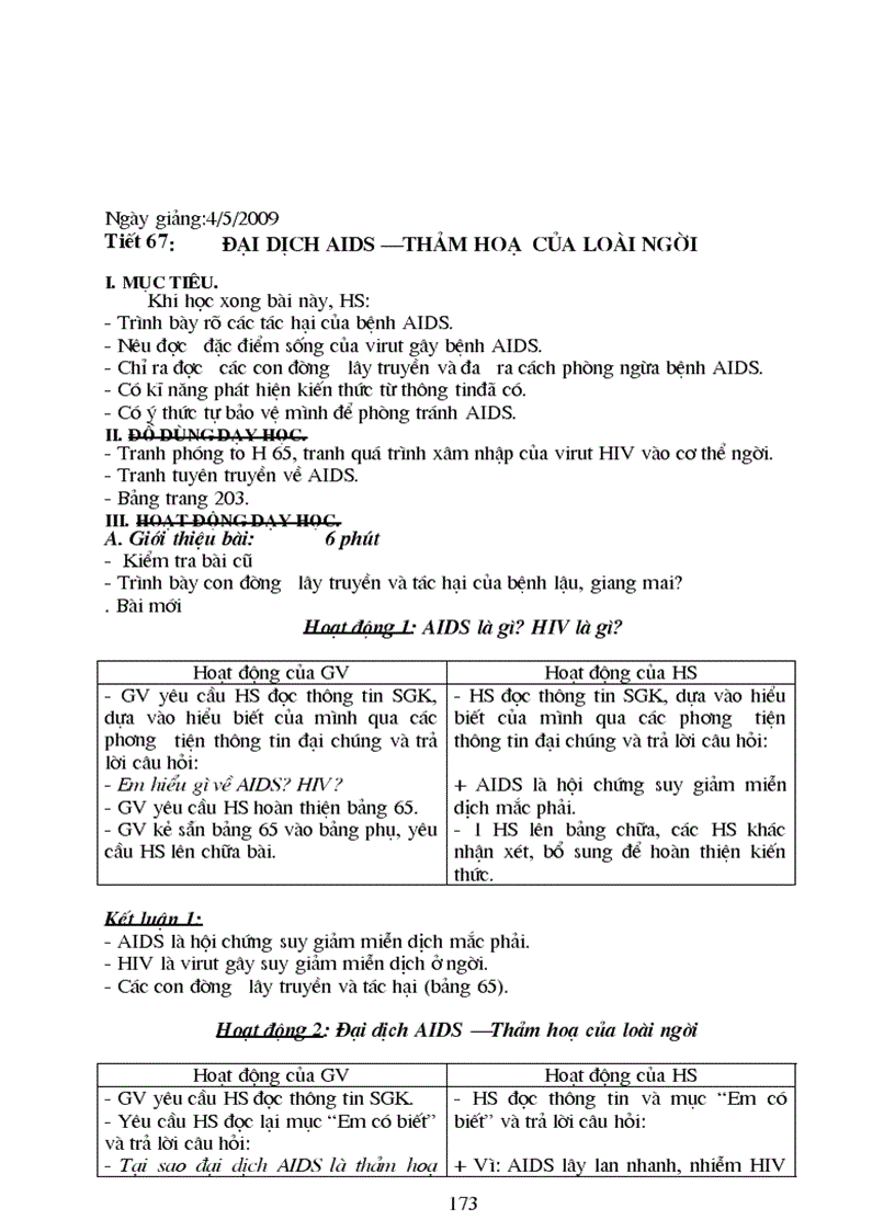 image for page Giao an Sinh 8 K1 Chien