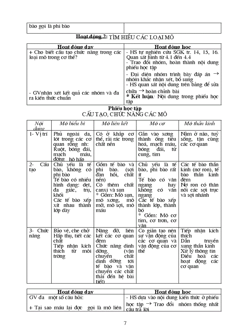 image for page Giáo án Sinh 8 Kỳ I