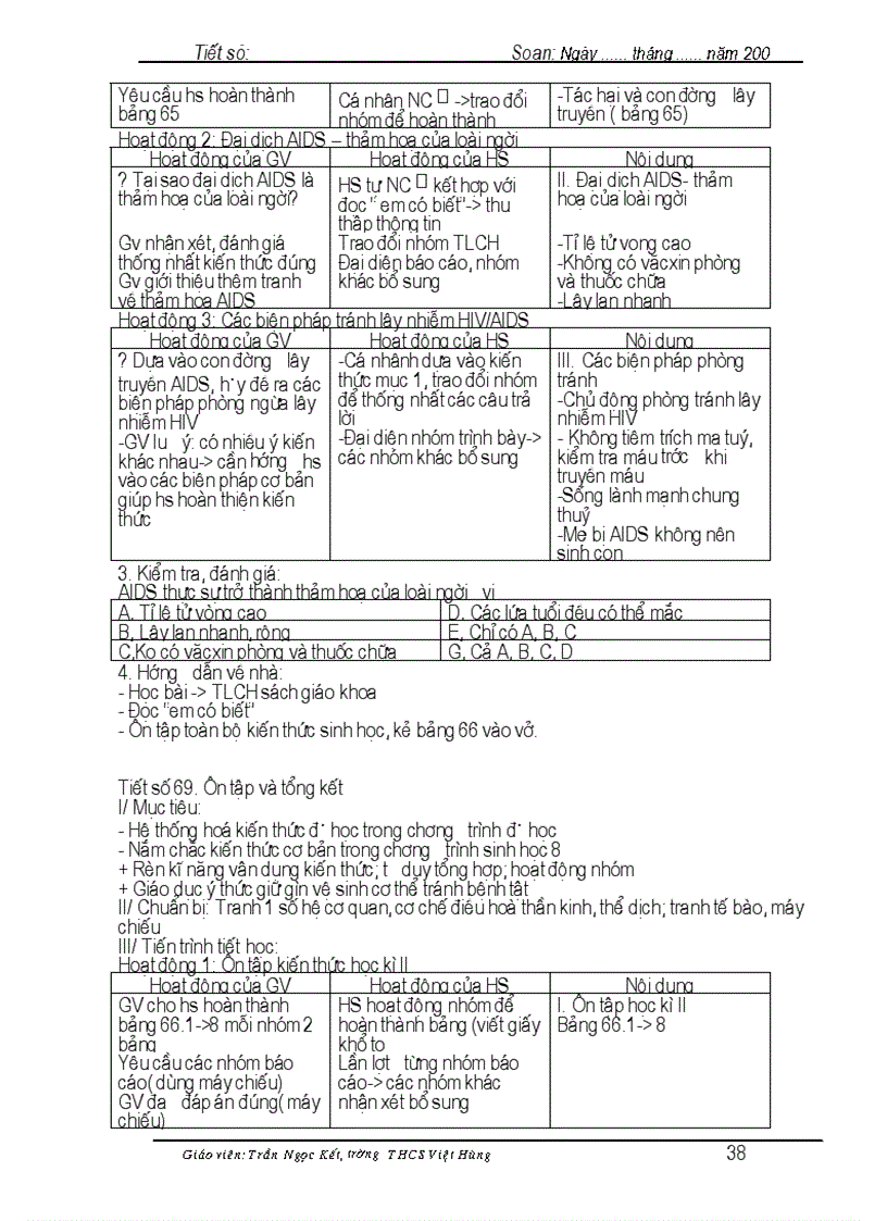 image for page Giao An Sinh 8 ky II 3 cot