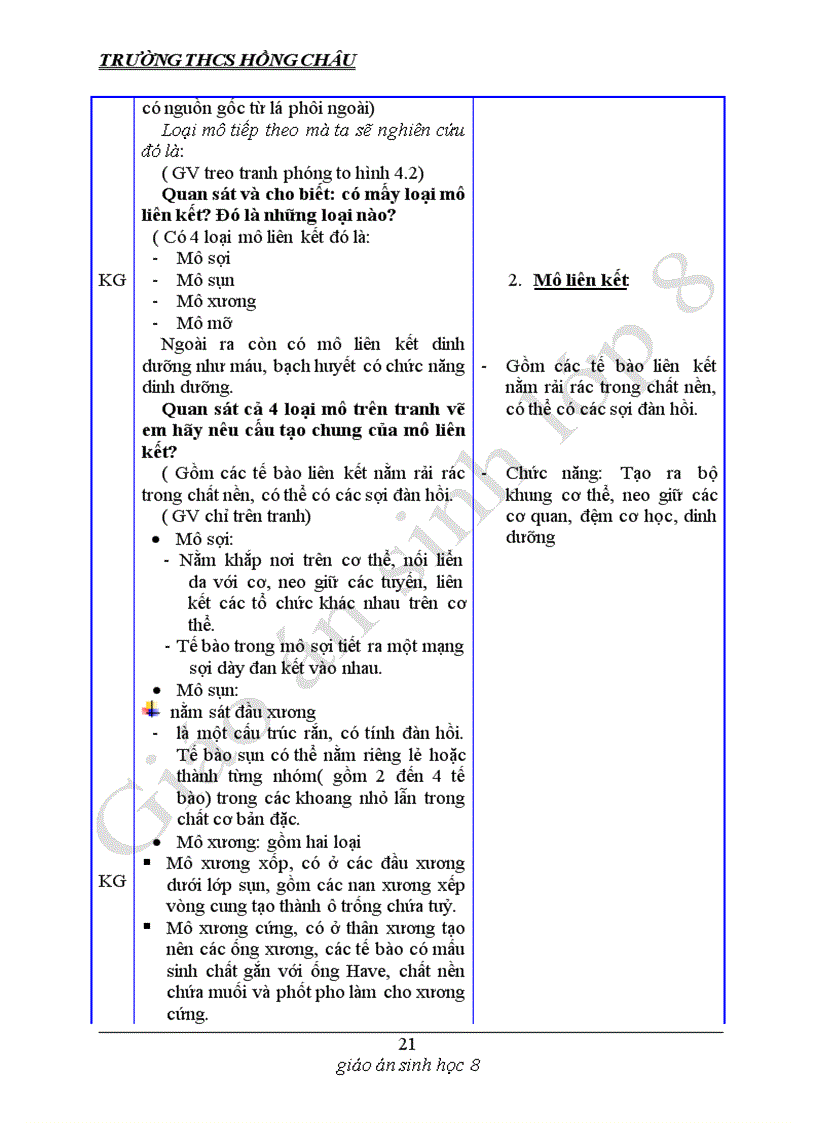 image for page Giáo án sinh 8 Mình thấy dùng được