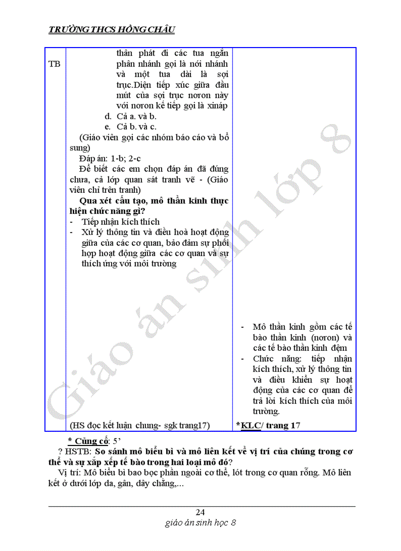 image for page Giáo án sinh 8 Mình thấy dùng được