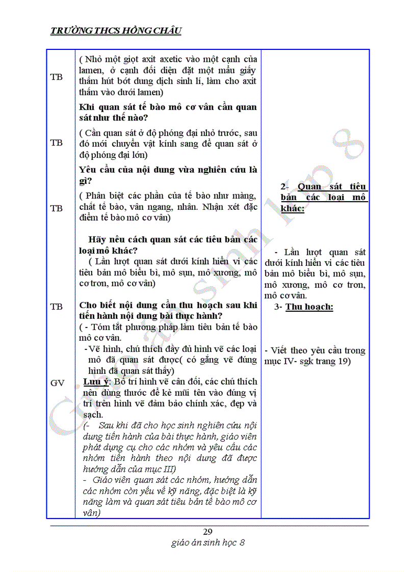 image for page Giáo án sinh 8 Mình thấy dùng được