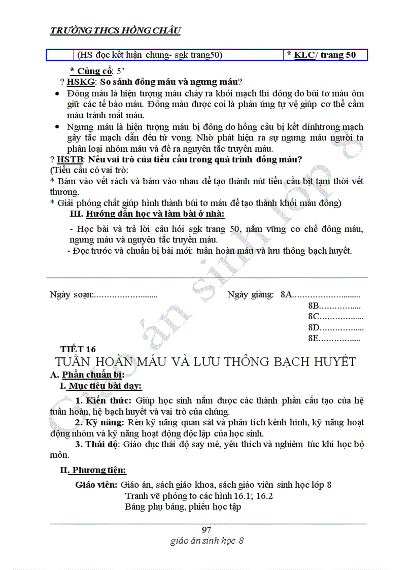 image for page Giáo án sinh 8 Mình thấy dùng được