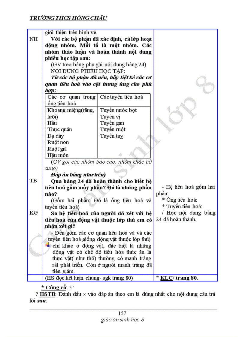 image for page Giáo án sinh 8 Mình thấy dùng được