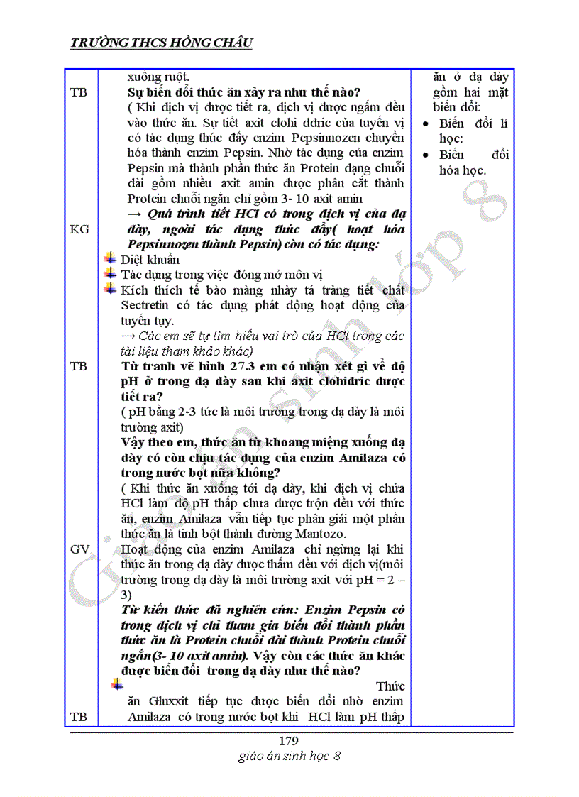 image for page Giáo án sinh 8 Mình thấy dùng được