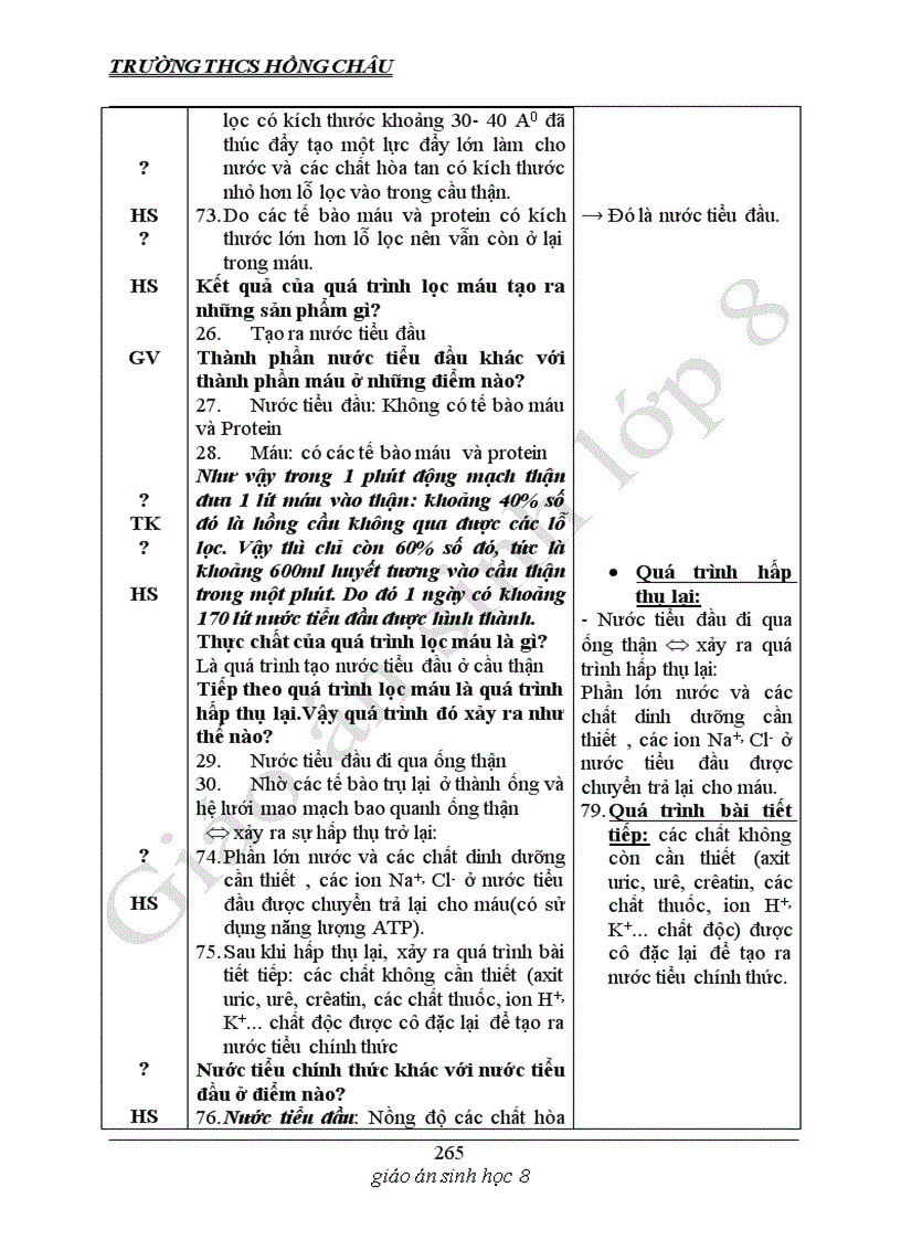 image for page Giáo án sinh 8 Mình thấy dùng được