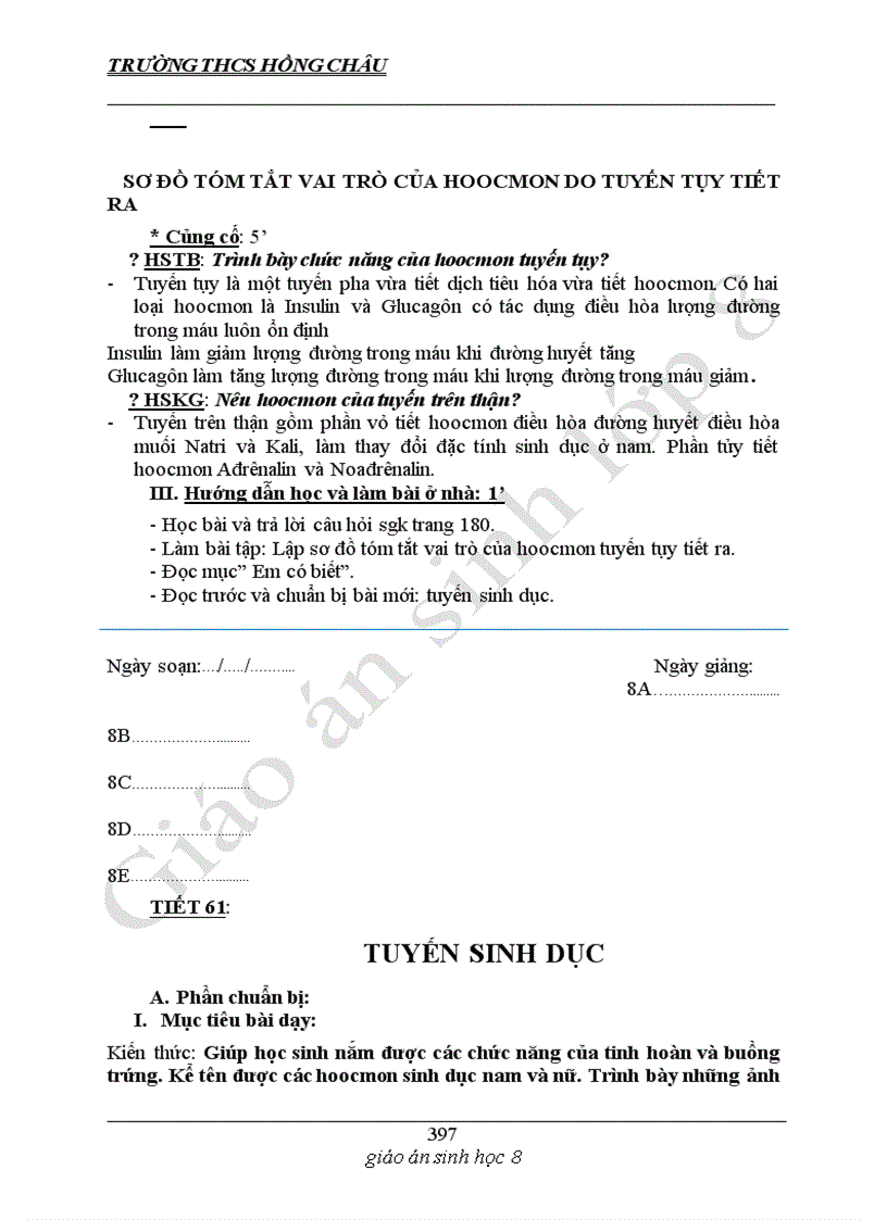 image for page Giáo án sinh 8 Mình thấy dùng được