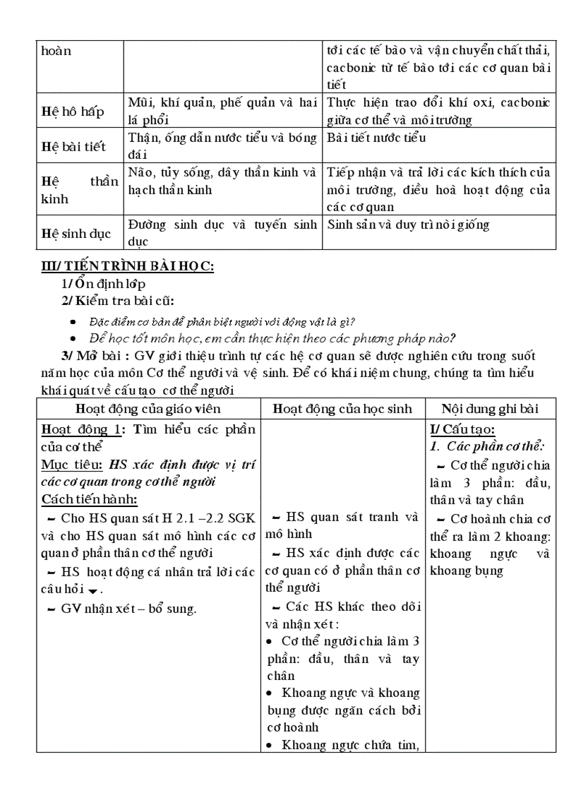 image for page Giao an sinh 8 theo chuan ktkn