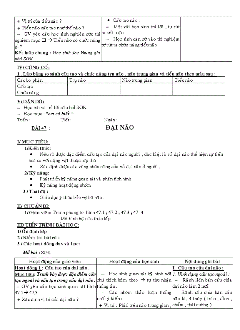 image for page Giao an sinh 8 theo chuan ktkn