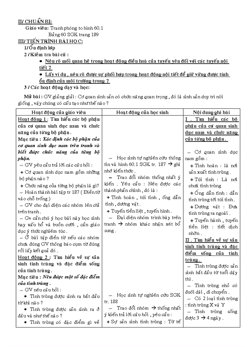 image for page Giao an sinh 8 theo chuan ktkn