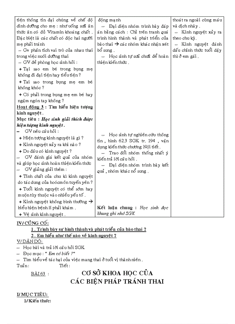 image for page Giao an sinh 8 theo chuan ktkn