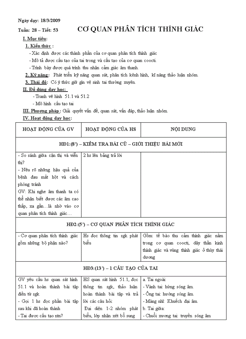 image for page Giáo án sinh 8 tiết 53 54