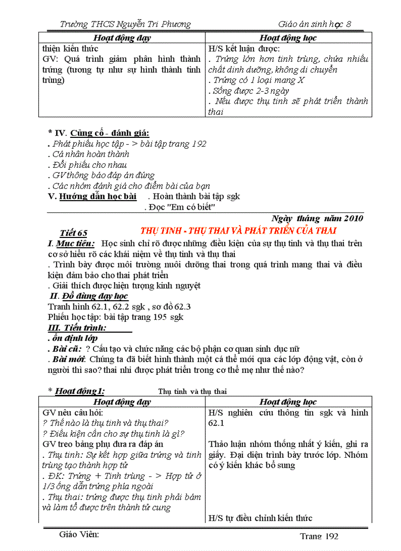 image for page Giao an sinh 8 tron bo 2010 2011