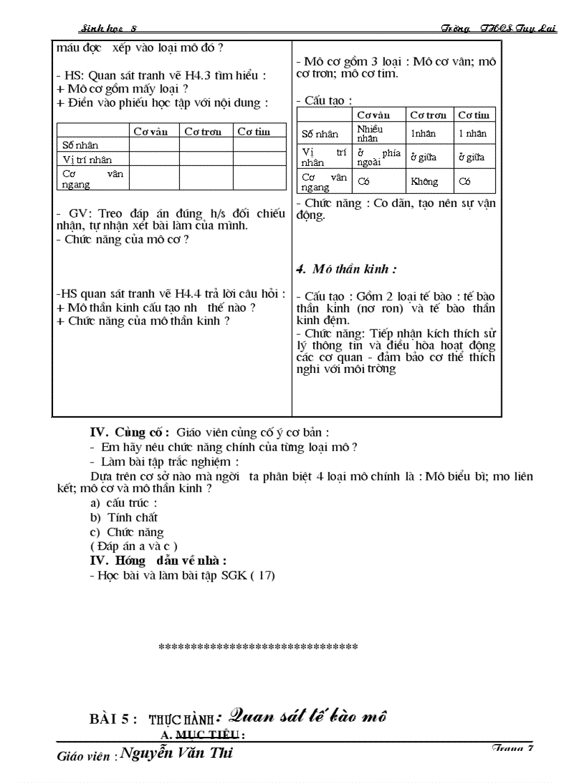 image for page Giao an sinh 8 tron bo chi tiet