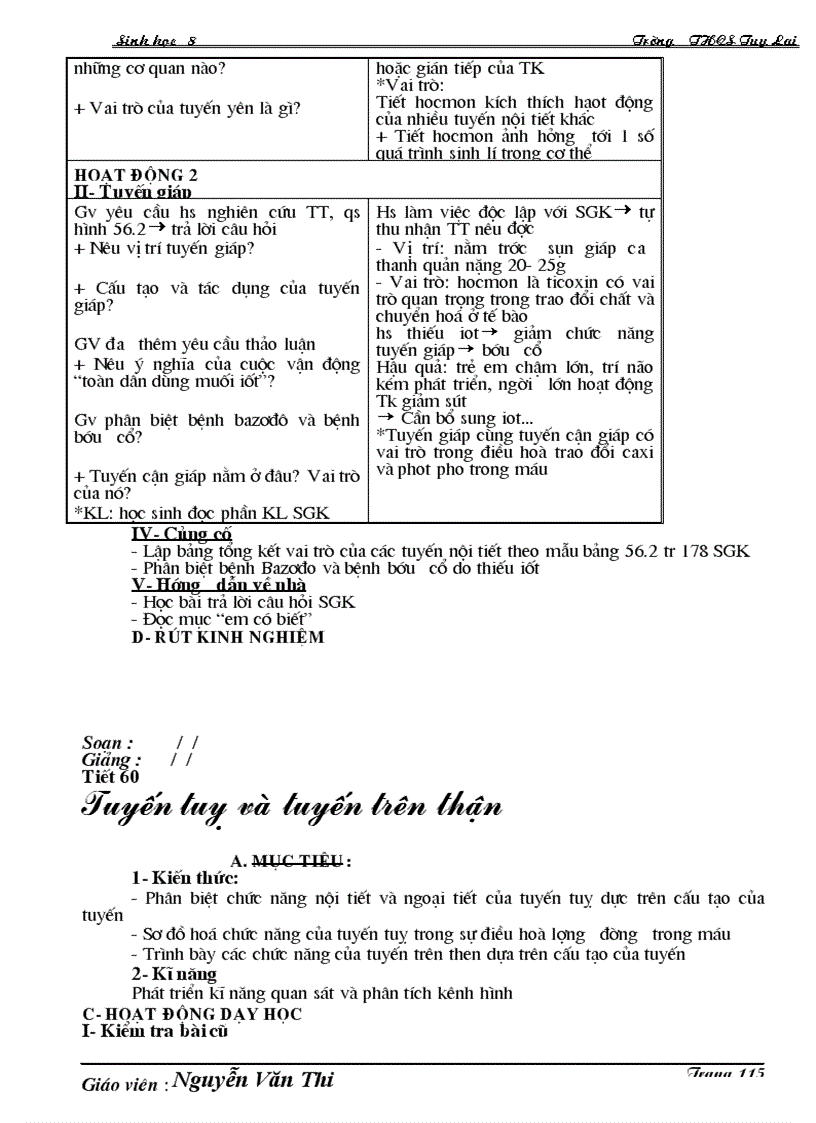 image for page Giao an sinh 8 tron bo chi tiet