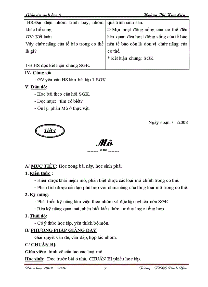 image for page Giao an sinh 8 tron bo cuc chuan