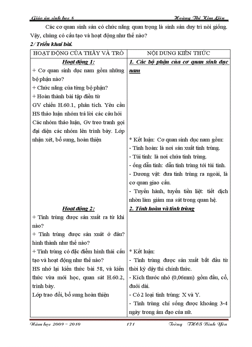 image for page Giao an sinh 8 tron bo cuc chuan