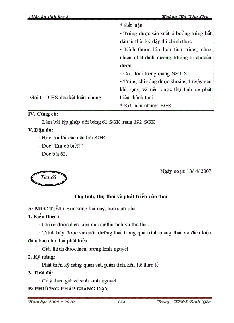 image for page Giao an sinh 8 tron bo cuc chuan