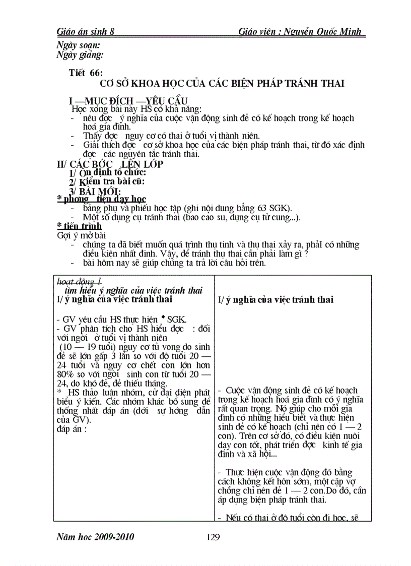 image for page Giao an sinh 8 tron bo da sua theo ppct moi