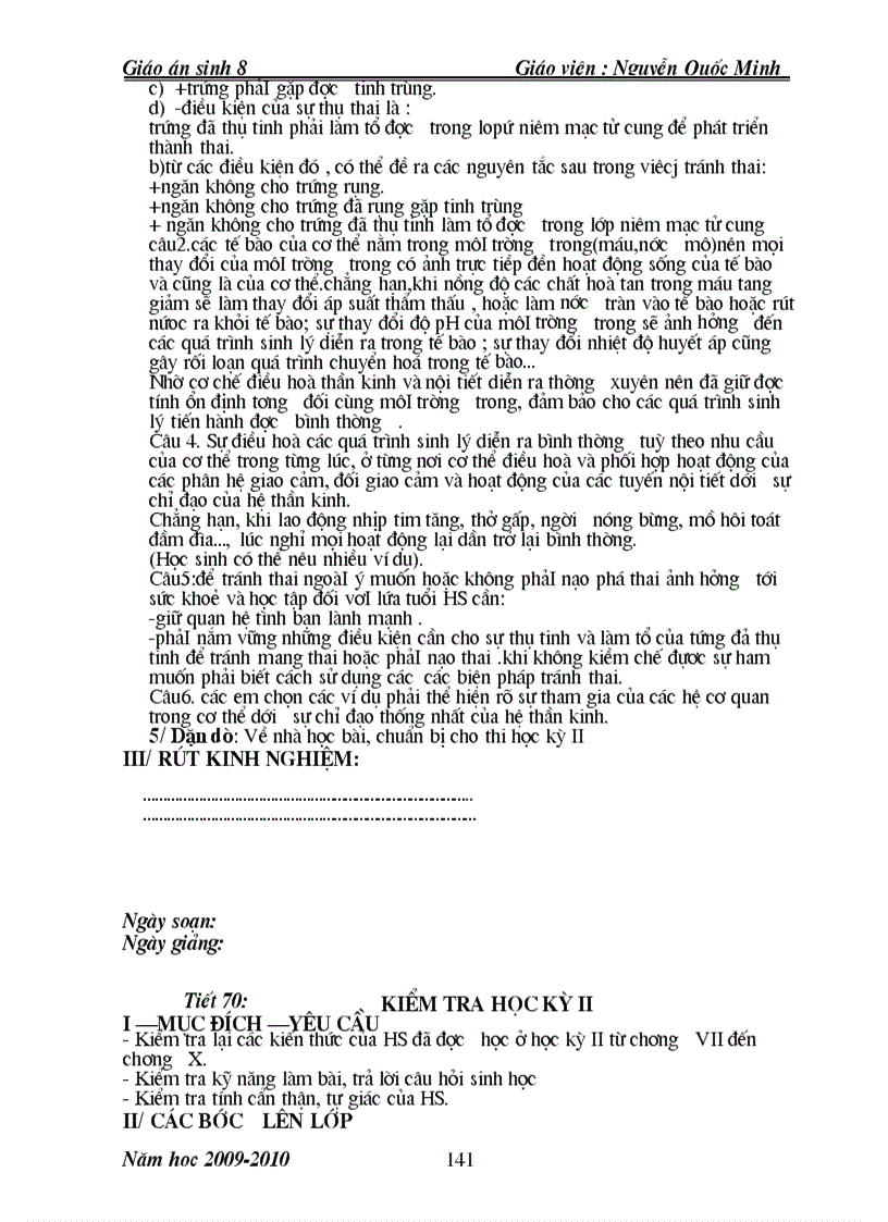 image for page Giao an sinh 8 tron bo da sua theo ppct moi